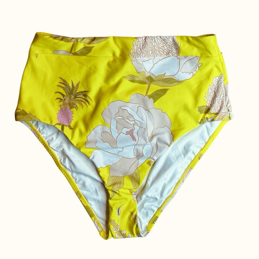 Anthropologie Farm Rio Floral High-Waisted Bikini Bottoms - Picture 3 of 7